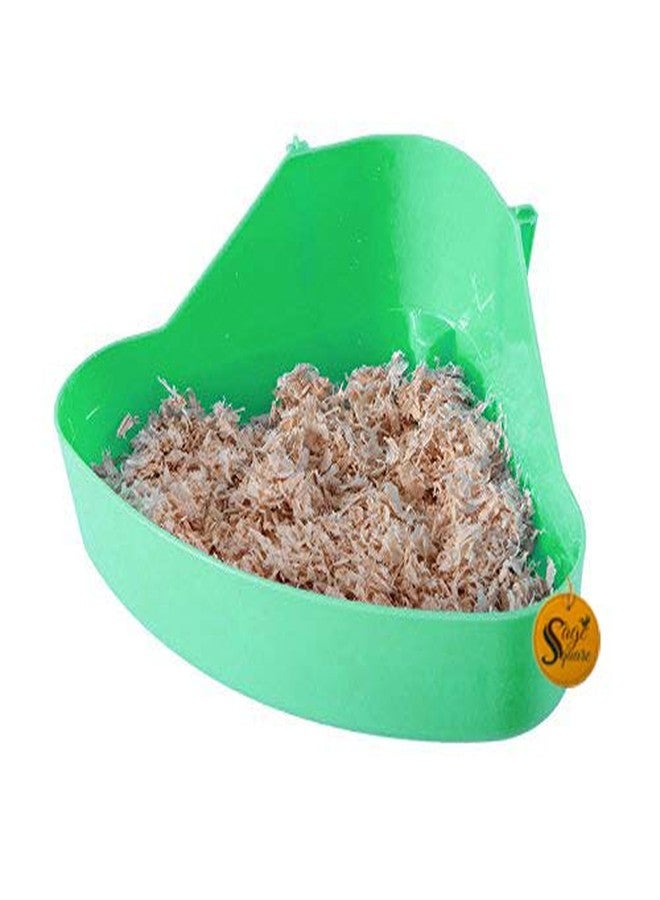 Sage Square Jumbo Size Litter Tray Cum Potty Training for Rabbit/Guinea Pig/Ferret (Green) - Image 2